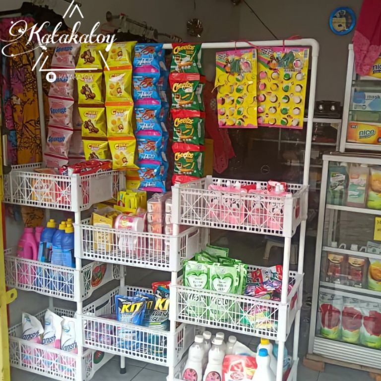 Booming RAK DAGANGAN Rak Warung Rak Susun Keranjang Susun Rak Chiki Rak Snack Rak Jajanan