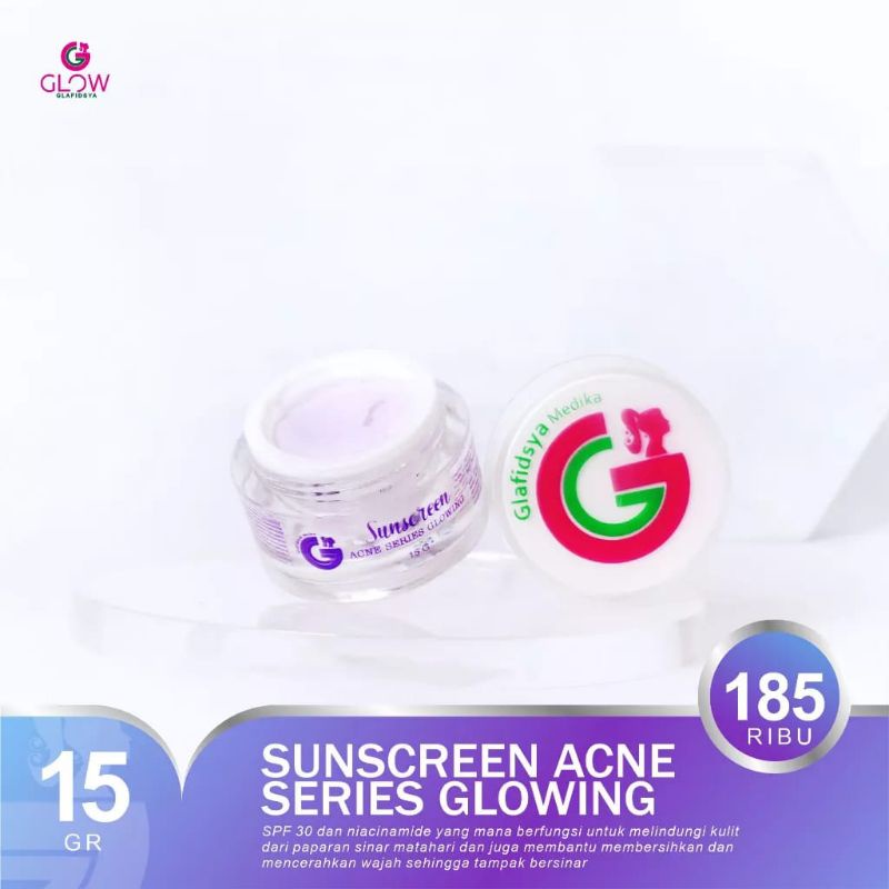 GLAFIDSYA SUNSCREEN ACNE GLOWING OFFICIAL STORE SKINCARE BY DR. REZA GLADYS