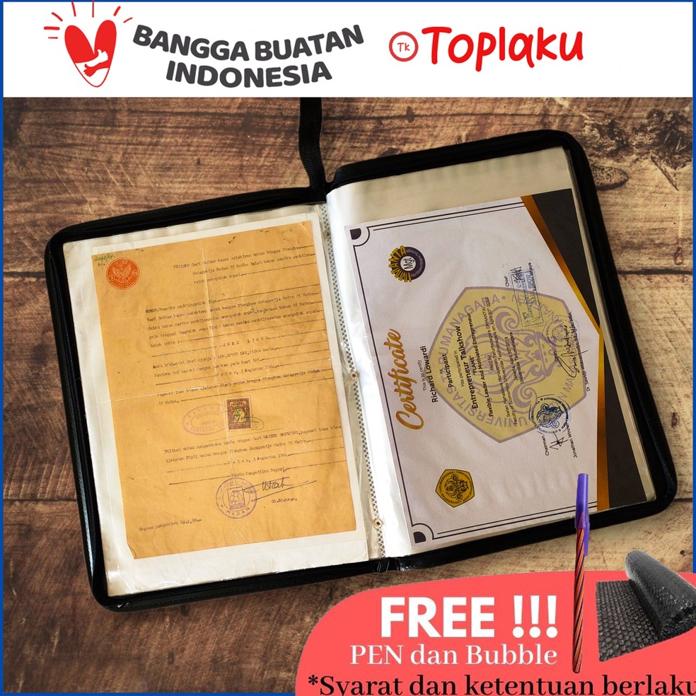 

Jaman Now.. TOPLA Map Document Keeper Resleting Anti Air Dokumen Keeper Map Ijazah Sertifikat Berkas Kulit Plastik Map Berkas Map Dokumen Resleting Organizer File Folder Dokumen Tempat Dokumen Penting Clear Holder Cantik Resleting Anti Air 94