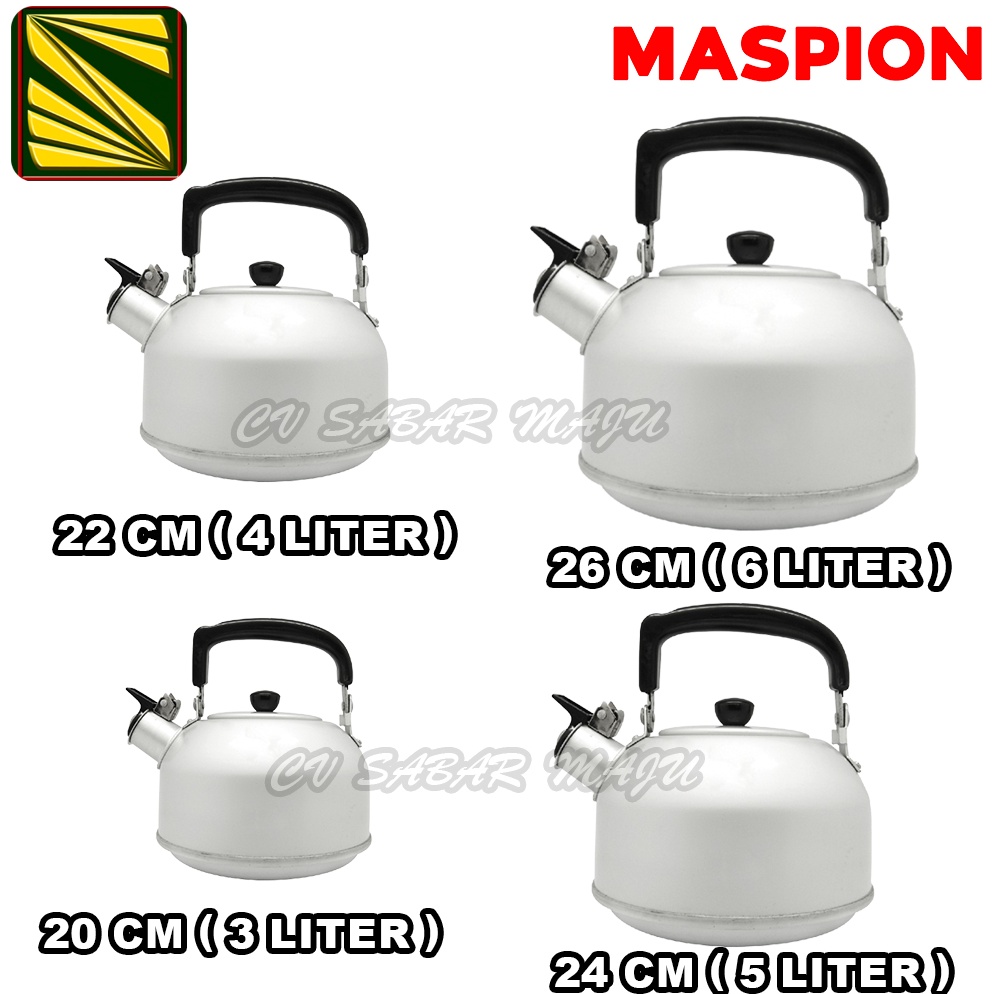RECOMENDED Maspion Teko Bunyi Maspion kettle | Ceret Maspion 20 Cm , 22 Cm , 24 Cm dan 26 Cm / Teko 