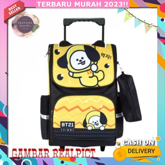 Tas Troli Tad Ransel Murah Tss Rensel Troli Beckpack Trolly Dorong Koper Sekolah Paud Sklh Karakter 
