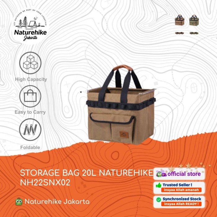 Storage Bag / Tas Lipat Multifungsi Camping 20L Naturehike Nh22Snx02 -Sherlyashope