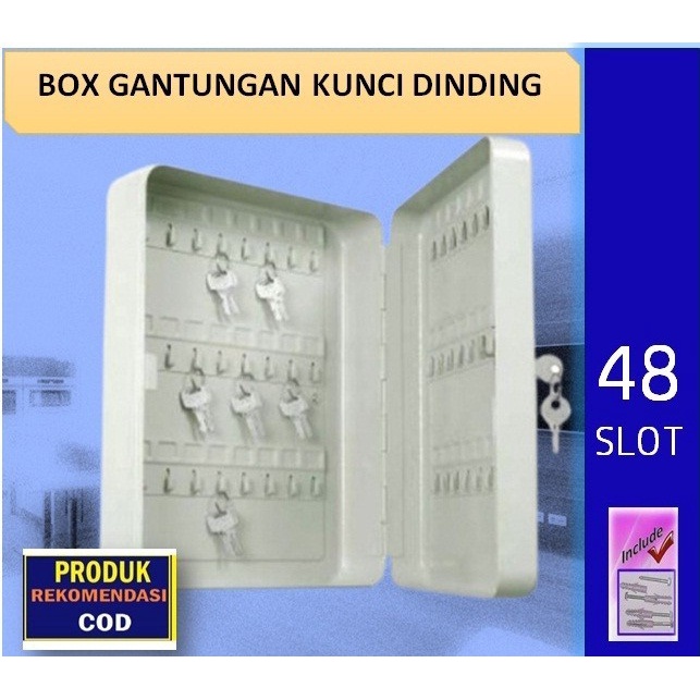 Keybox Tempat Penyimpan Kotak Kunci Isi 48 Kunci Zehn Kc-48 Key Box -Sherlyashope