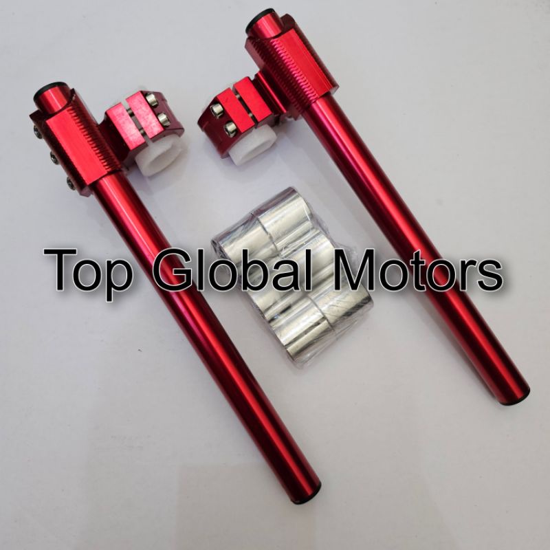 Stang Jepit Model NUI Adjustable Satria FU Vixion Ninja150 Merah Sepasang