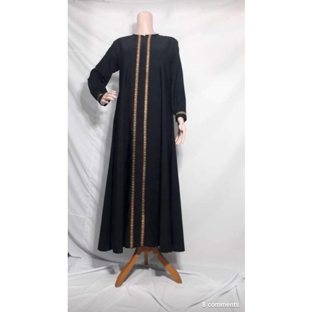 (COD) Abaya Turki/Abaya Polos/Abaya Hitam/Abaya Jumbo/Abaya Renda/Gamis Abaya basic/Abaya renda emas