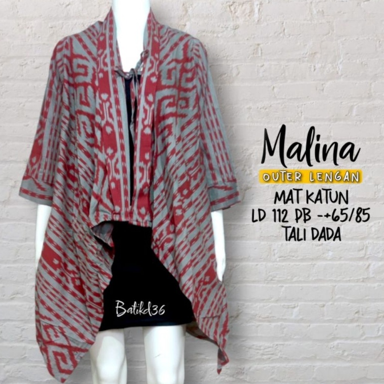New brand❋ Long Cardi vest batik katun kekinian Baju luar rompi warna keren Muslim muslimah wanita c