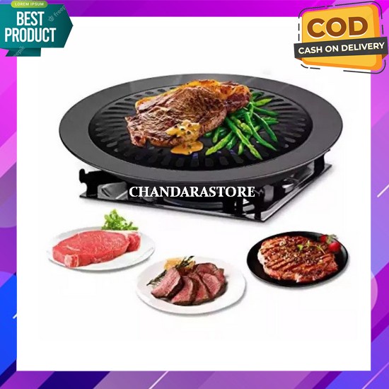 Grill Pan Korea Korea Murah Promo Murah Ikan Bakar Anti Lengket Grill Dan Shabu Listrik Multifungsi 
