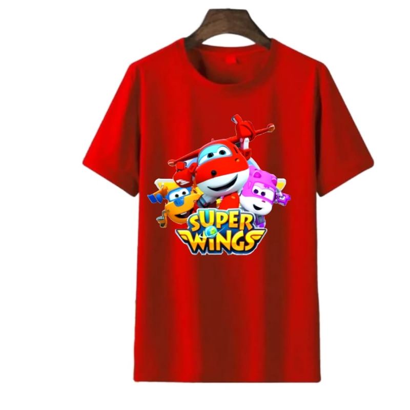 Baju Kaos Anak Laki Laki Superwings Usia 1-13Tahun/Remaja Dan Dewasa