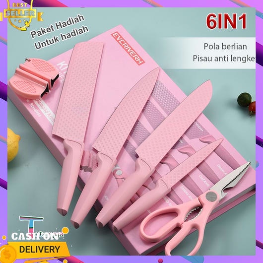 Pisau Set Dapur Lengkap 7 Pcs Stein Cook Ware 6 In 1 Daging Tajam Set Pisau Knife Kitchen Bisa Cod S