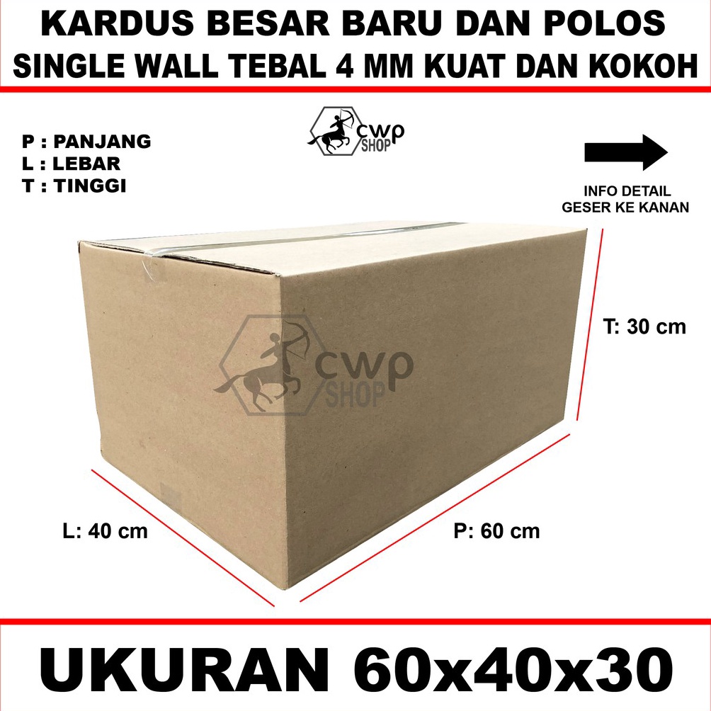 

Baru!! Kardus Box Besar Polos Uk 60x40x30cm 79