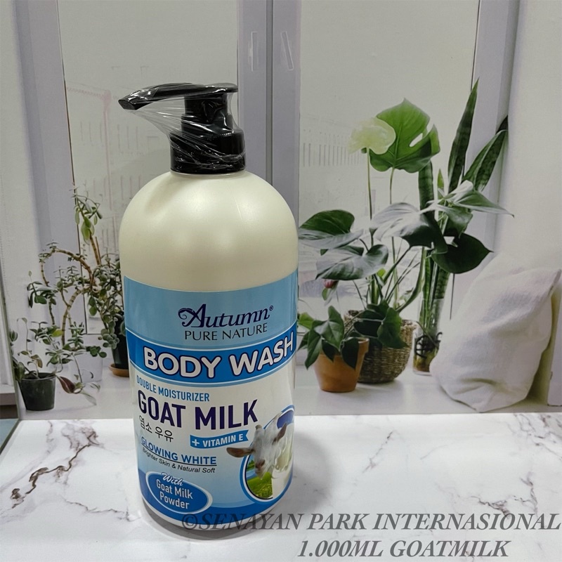 Autumn Body Wash Goat Milk 1000ml ( GMBW 1L )/Sabun Cair Goatmilk Wangi/Sabun Mandi Cair alami 1L