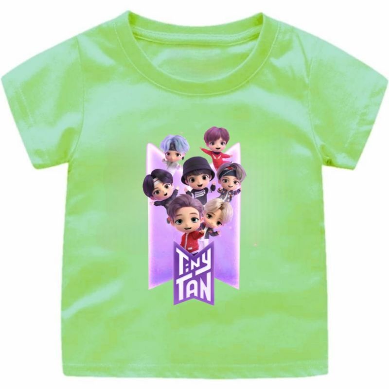 Baju Kaos Anak Cewek-Cowok Bts Tinytan usia 1-12Tahun