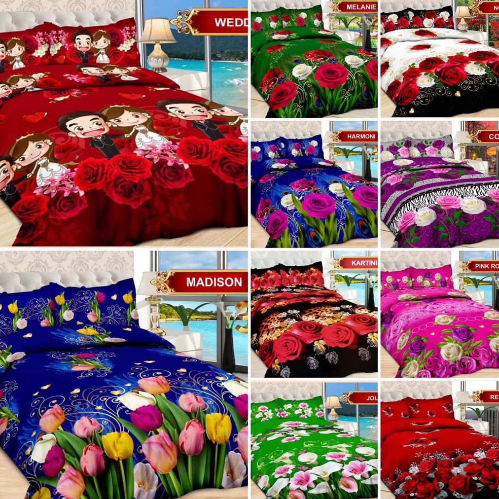 MURAH SPREI BONITA 3D KING SIZE KASUR NO. 1 180 x 200 SEPREI SEPRAI SPRAY SEPREY SEPRAY SPRAI 180x20