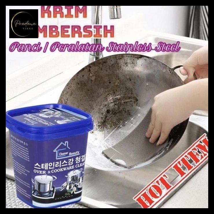 pradanavikke Pembersih karat dan hangus panci stainless steel Oven Cookware Cleaner