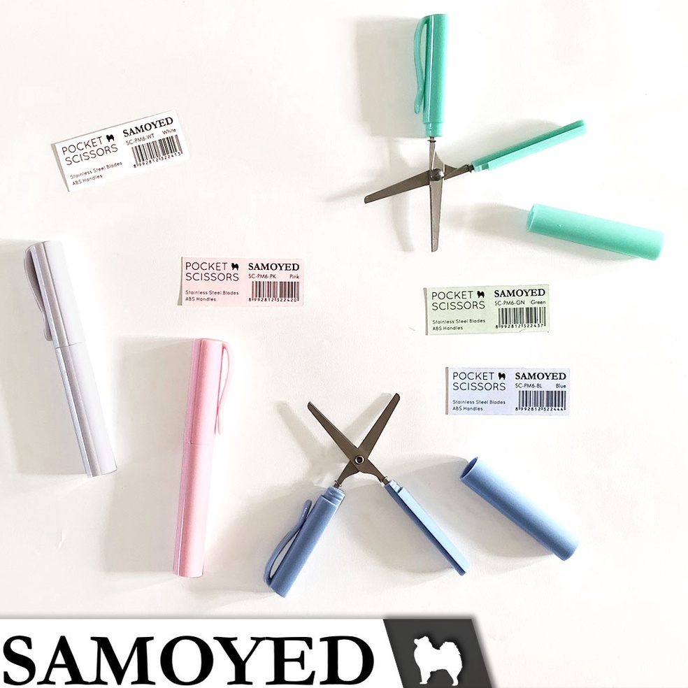

Gunting Mini / Saku / Lipat / Pulpen / Portable / Pen-Type / Pocket Scissors Samoyed SC-PM6 99
