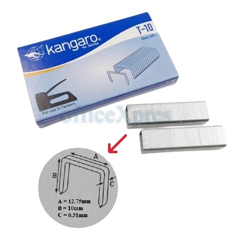 

{MKD.17Jn23ᵛ} Isi Stapler Tembak / Isi Staples Guntacker / Isi Hekter T10 Kangaro