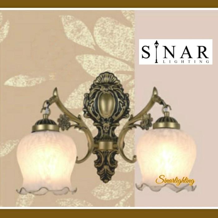 Lampu Dinding Klasik Kaca 2 Lampu 1372