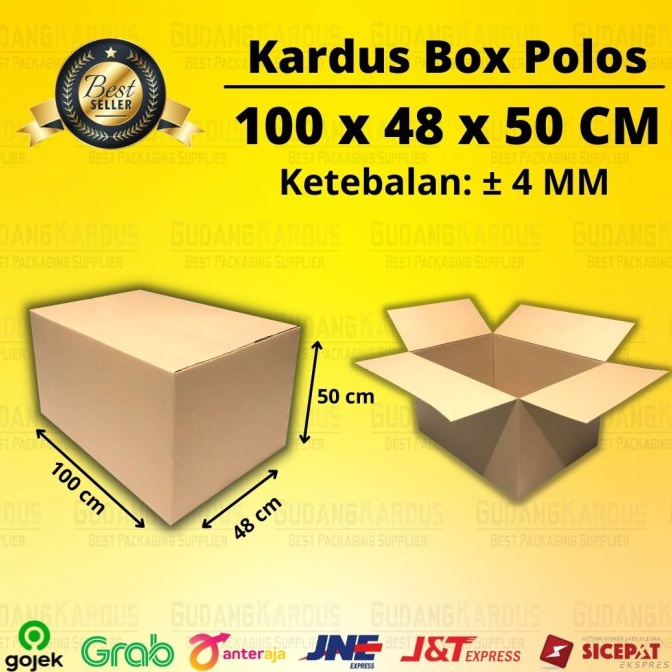 

BH58 Kardus Karton Box 100x48x50 CM Kotak Dus Packing Pindahan Jumbo Polos ✪Terkini