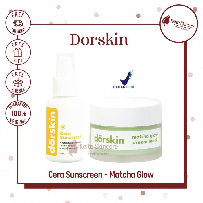 Mask Dorskin Matcha Glow Dream Sleeping Mask - Dorskin Cera Sunscreen