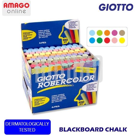 

GIOTTO BLACKBOARD CHALK - 100 PCS - COLOR - (KAPUR TULIS) - 539000