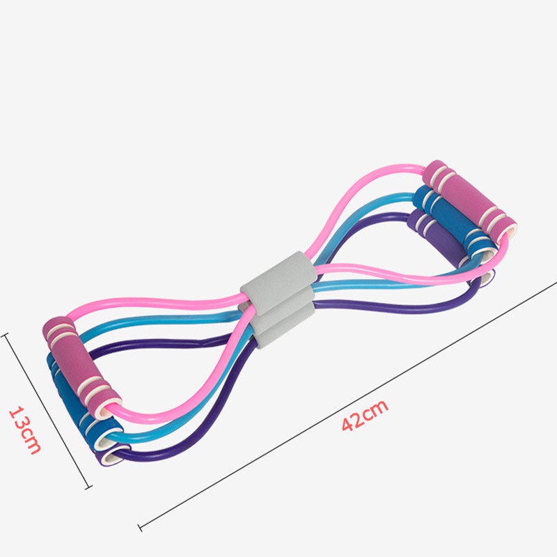 Holiven 8 Rally Horoskop Elastis Band Peregangan Sabuk Bahu Terbuka Kecantikan Kembali Rumah Kebugaran Wanita Yoga Peralatan Tali