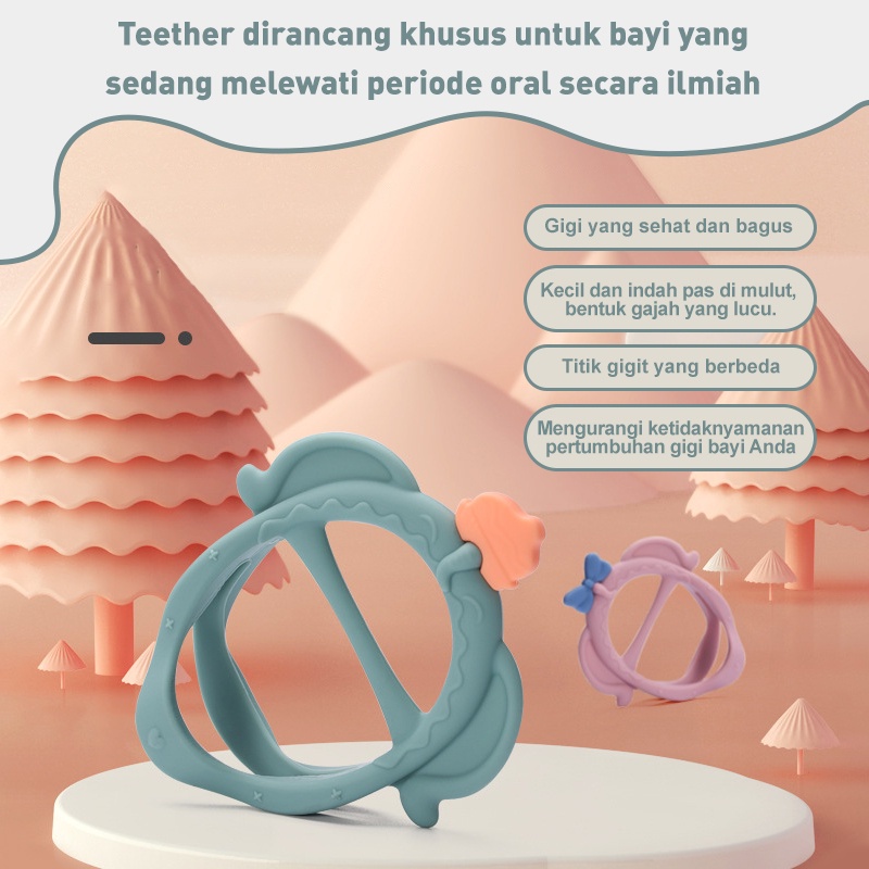 Holiven Teether Bayi / Teether Premium /Teether Gelang / Gigitan Bayi Bentuk Gelang