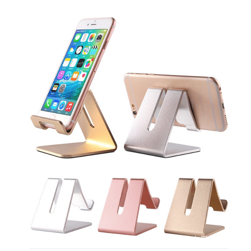 Holiven Stand Holder Smartphone HP Tablet Alumunium Meja 7.5 cm