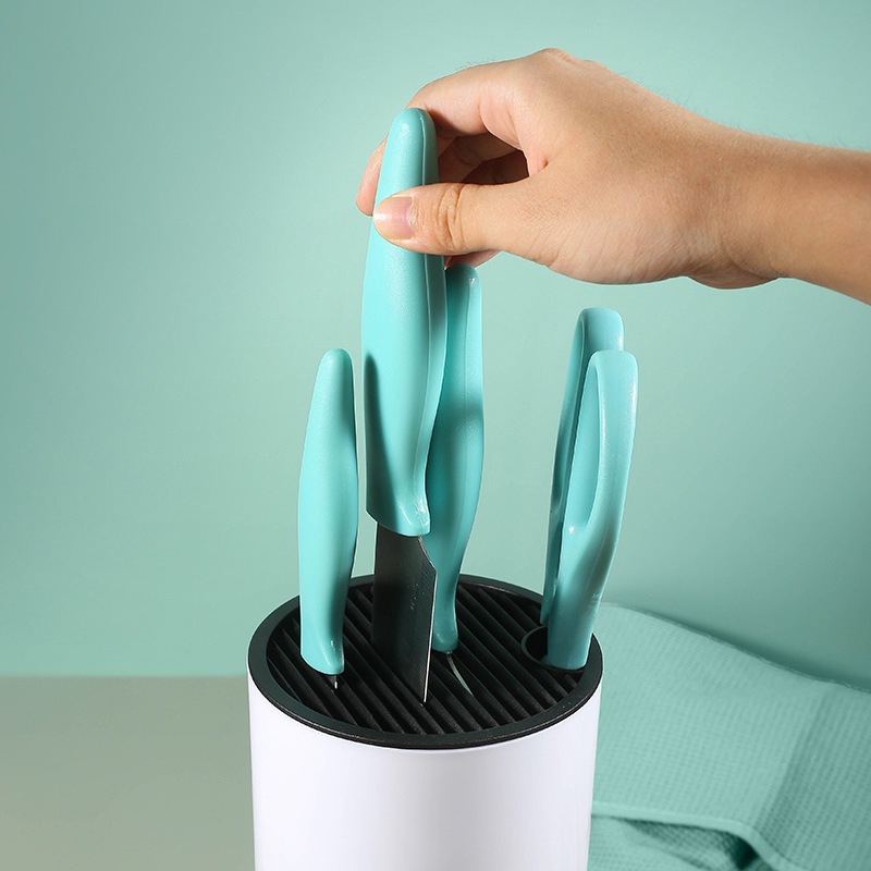 Holiven Set Pisau Dapur Kombinasi 5pcs Stainless Steel