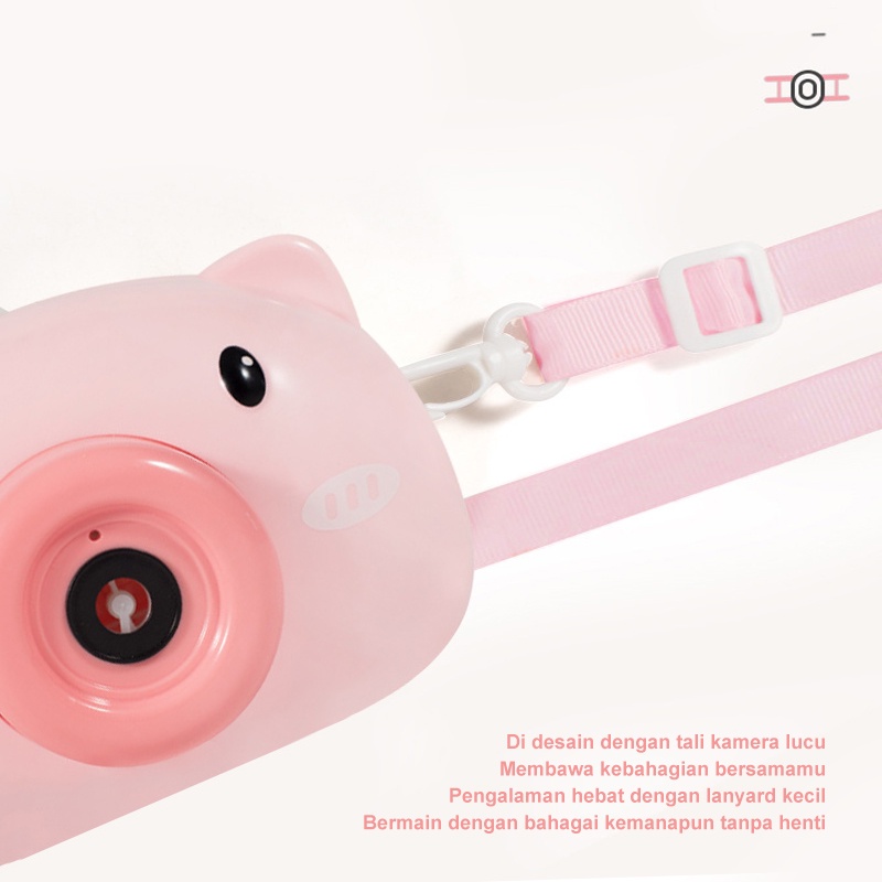 Holiven Alat Peniup Bubble Gelembung Bentuk Kamera Kartun Lucu Untuk Anak-Anak