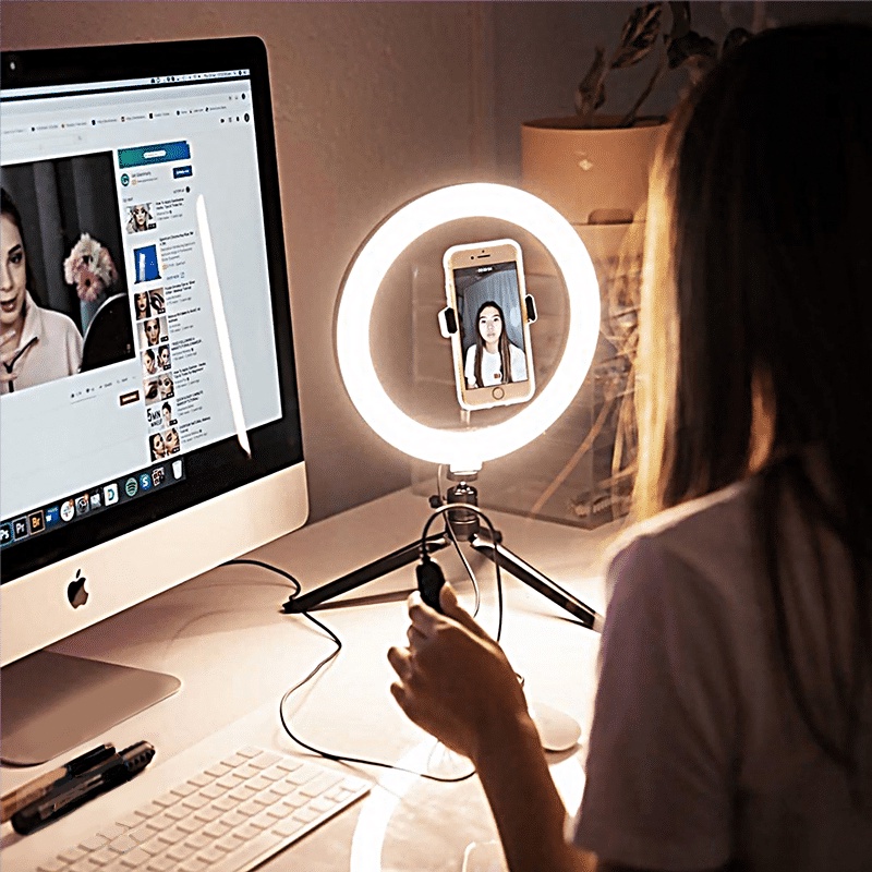 Holiven RING LIGHT 26 CM MIDEA STREAMING VLOGGING YOUTUBER