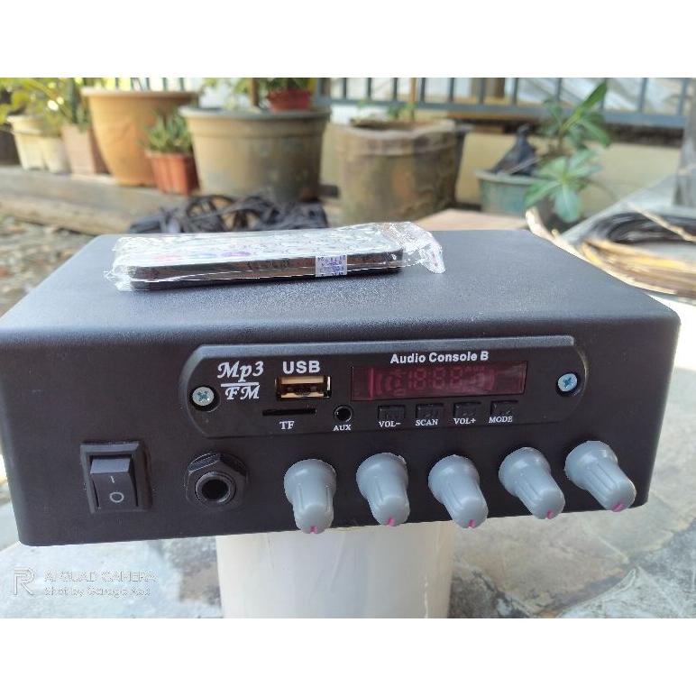 SAN823 AMPLIFIER MINI SUBWOOFER PLUS MIC KARAOKE amplifier 12 volt +