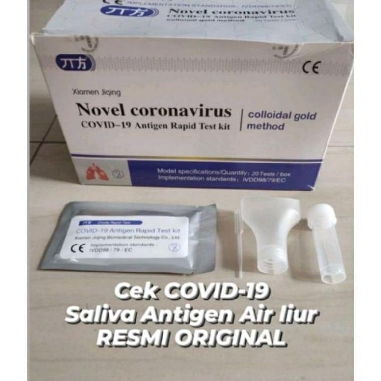 Terbaru Tes antigen SALIVA. tes Antigen Air Liur Novel Coronavirus