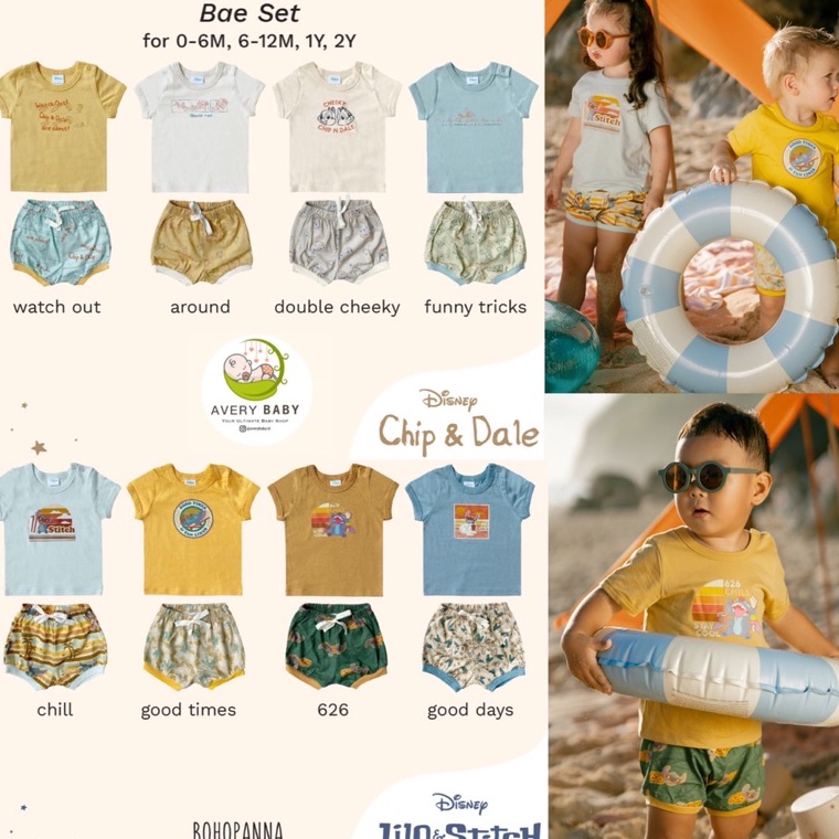 REKOMENDASI|| BOHOPANNA BAE SET DISNEY/ Baby Set Berlengan BOHOPANNA/ Bohopanna set