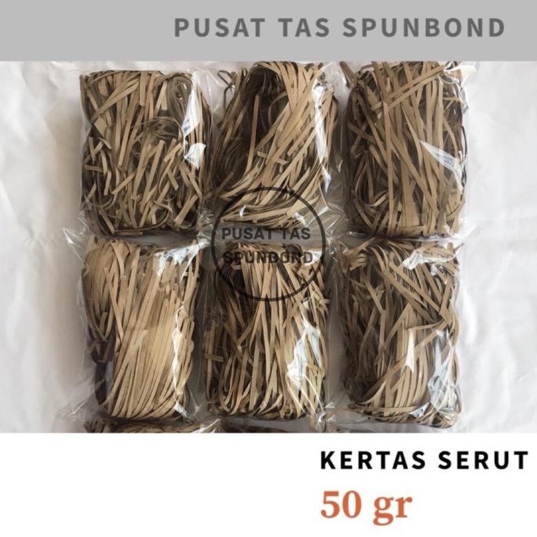 

Terlaris Min 5 Pcs Kertas Serut 50 Gr / Kertas Suwir Packing / Shredded Paper / Kertas Coklat Suwir Erp