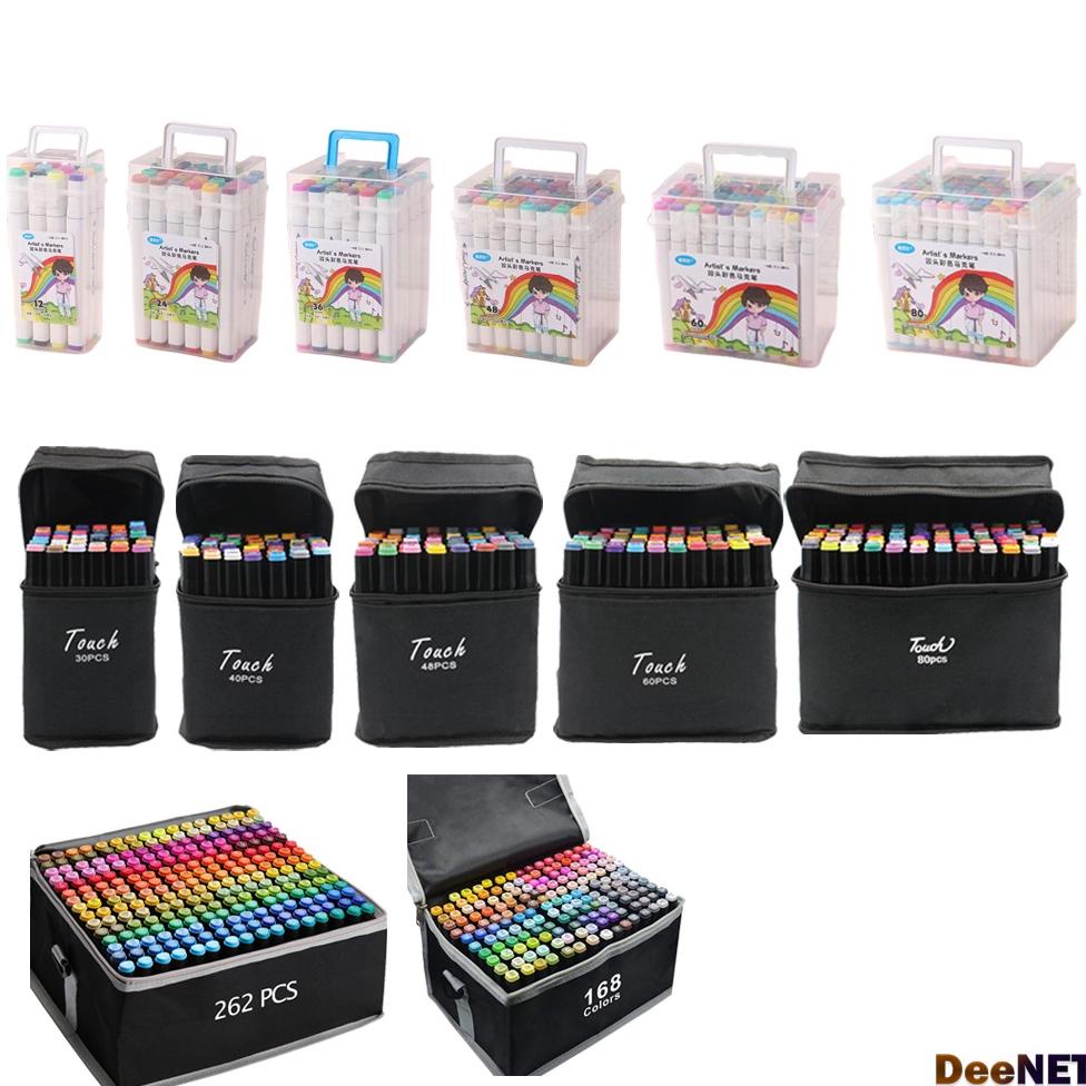 

Trends Touch Spidol Dual Side Fine Art Marker 12 / 24 / 30 / 36 / 40 / 48 / 60 / 80 / 168 / Double Headed Marker Set Multi Color