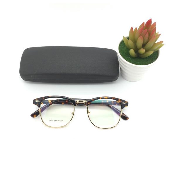 Kacamata Minus Clubmaster 8004 Free Lensa