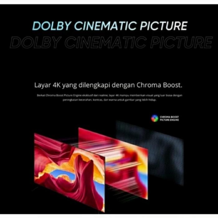 Realme Smart Tv 4K 50" Inch Garansi Resmi Real Me Android Tv