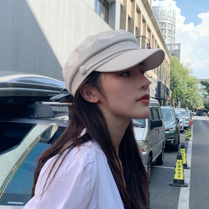 Topi Baret Beret Korea Fashion Import Oktagonal Wanita Pria Unisex