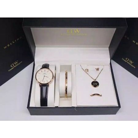 PROMO JAM TANGAN WANITA KULIT DW PETITE ORIGINAL 1 PAKET PREMIUM TERLARIS