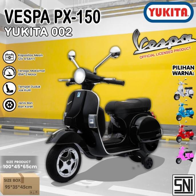 Mainan Anak Motor Aki VESPA PX150 - YUKITA 002