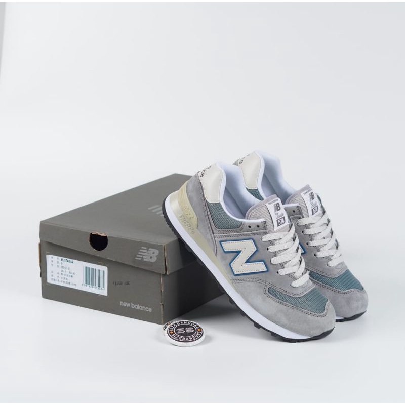 Sepatu New Balance 574 Steel Grey