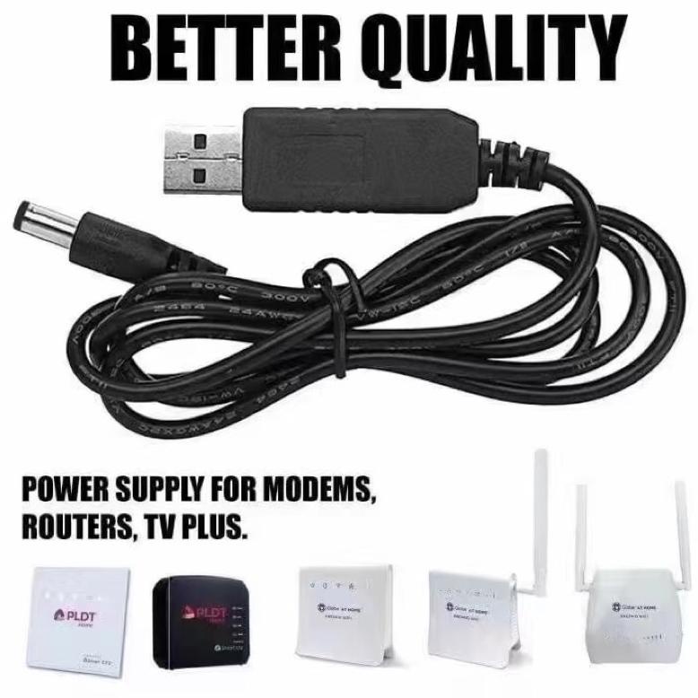 New Kabel Usb Power Modem/Router Orbit Telkomsel To Dc 12 Volt Step Up