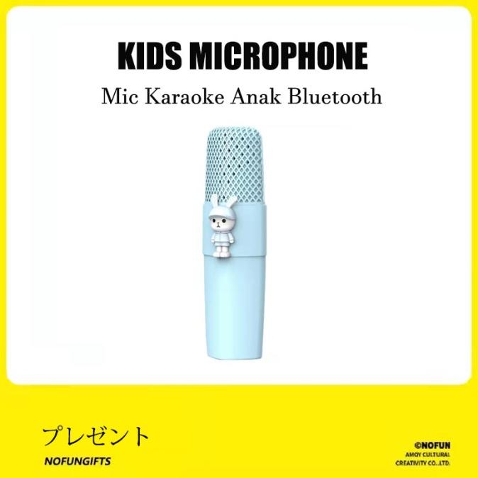 Mic K9 Wireless Microfon Anak Bluetooth Model Kartun Karaoke Player Mi