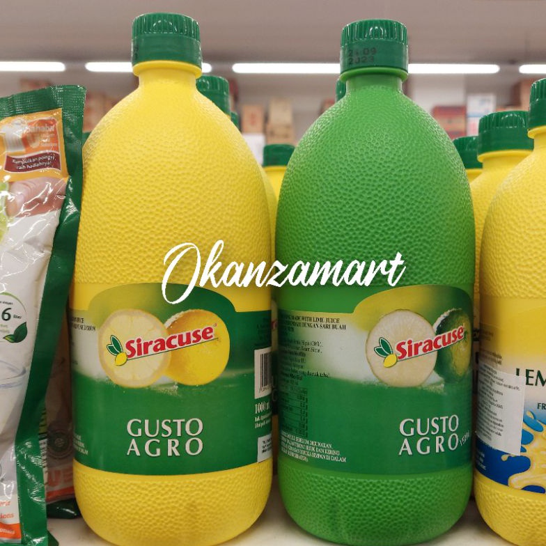 

Diskon Siracuse Gusto Agro Lemon|Lime 1L 68