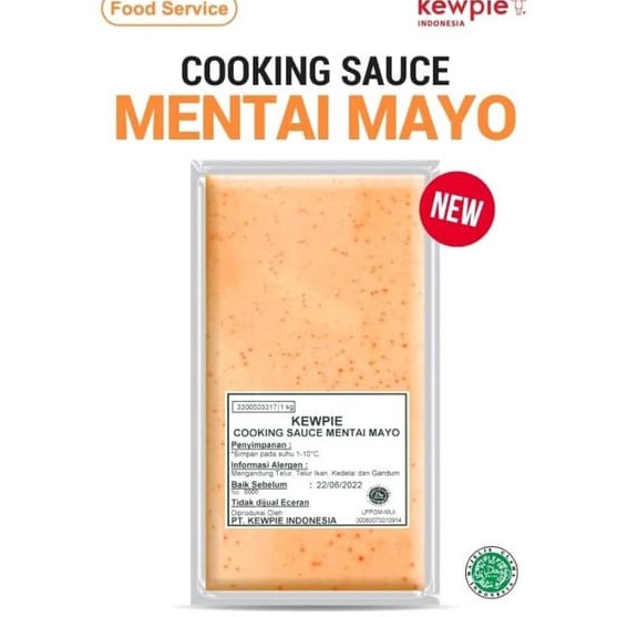 

Laris Kewpie Cooking Sauce Mentai Mayo 1kg - Saus Mentai 82