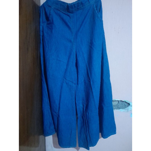 Preloved celana kulot jeans