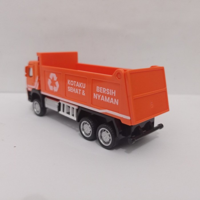 PROMO DIECAST TRUK VOLVO FM GARBAGE DUMP TRUCK APOLO MOBIL MAINAN MURAH TERLARIS