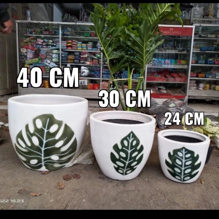 Terlaris Pot Lukis Gerabah Jumbo, Pot Monstera, Pot Tanah Liat