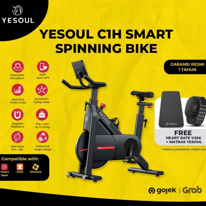 ;&;&;&;&] Yesoul C1H Sepeda Statis Spinning Bike Fitness Gym Smart Zwift