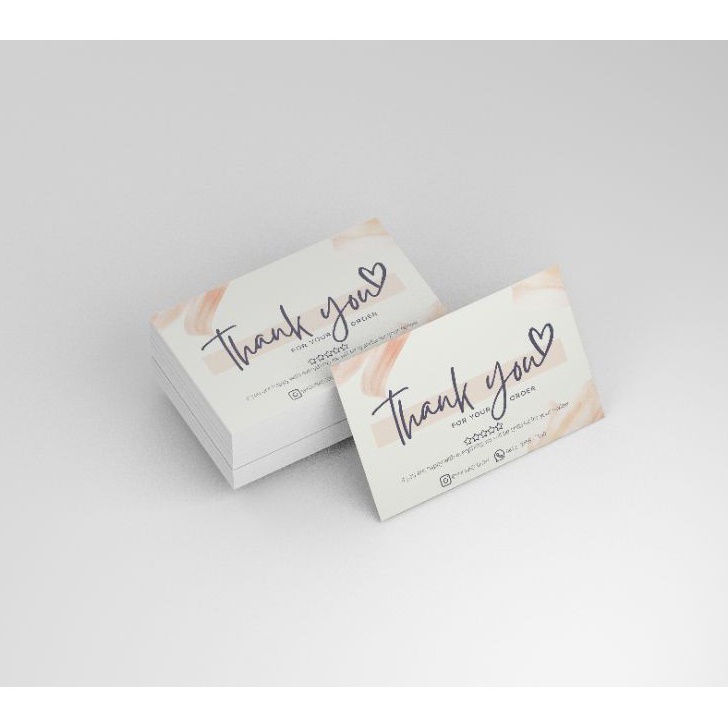 

[KODE PRODUK BAZZW5140] (100pcs) Kartu Terima Kasih | Thank You Card Online Shop | Custom